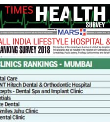Ranked amongst the top 5 clinic in Mumbai as per the TIMES HEALTH ALL INDIA LIFESTYLE AND CLINIC RANKING SURVEY 2018